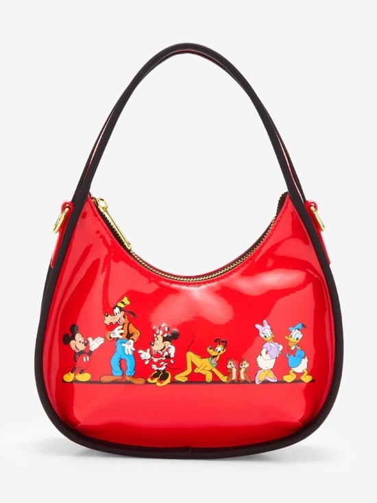 Loungefly Handbags - Loungefly Disney Mickey Mouse & Friends Red Vinyl Crossbody Bag NWT